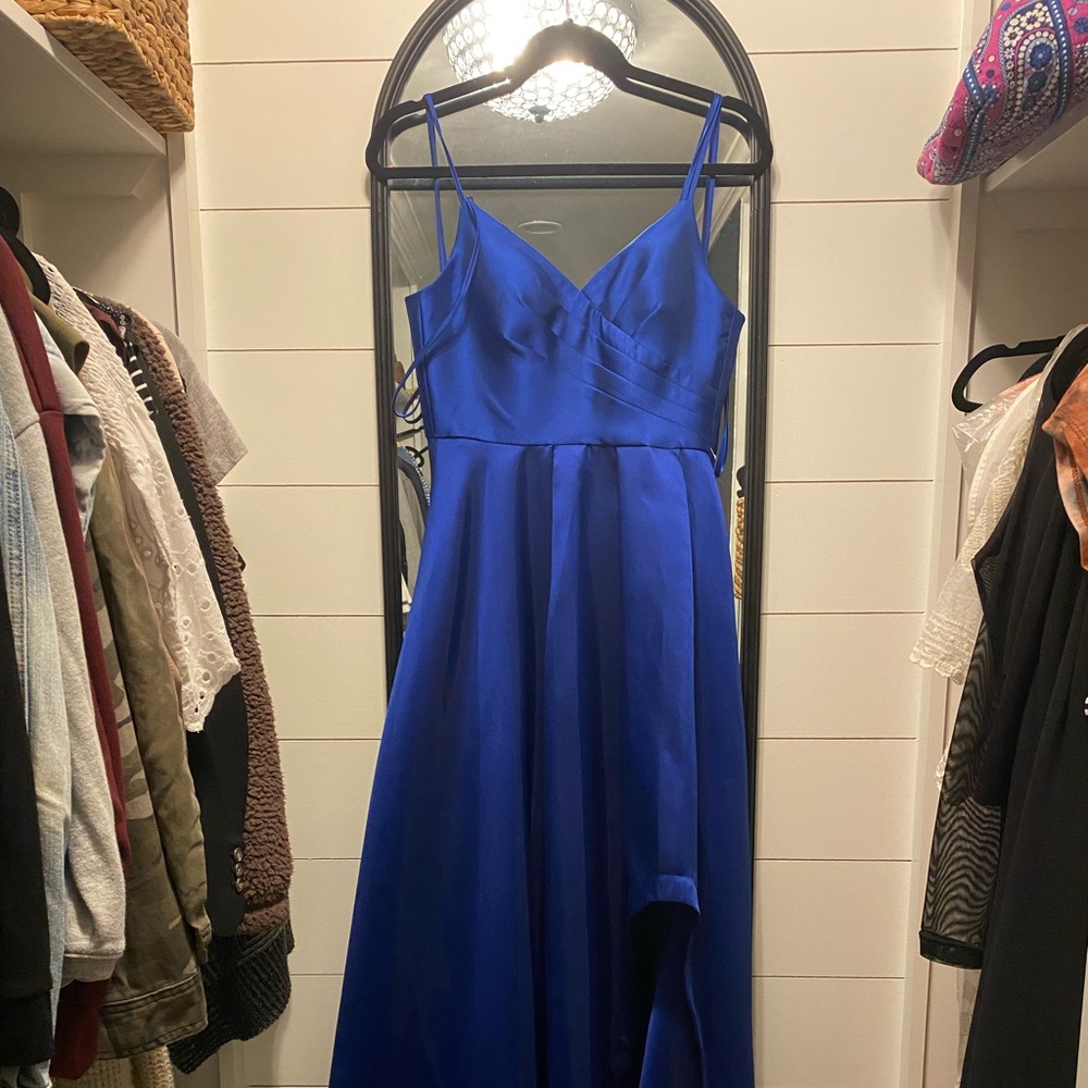 Blue prom or gala gown